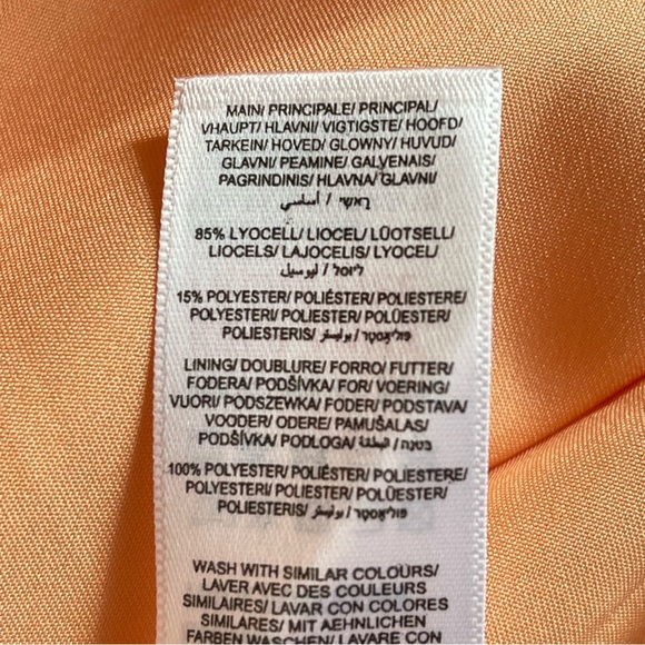 Nobody's Child Petite Zola Ballon Sleeve Mini Dress In Orange Size 6 - Picture 10 of 13